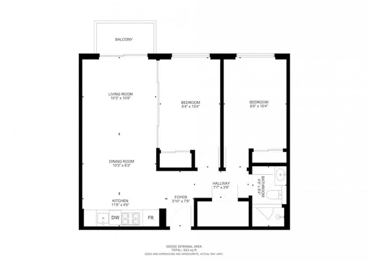 Collective Tower - Smart Two Bedroom Dubaj